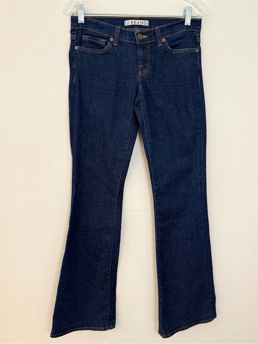 J Brand Pure dark wash retro low rise boot cut western jeans SZ 26”